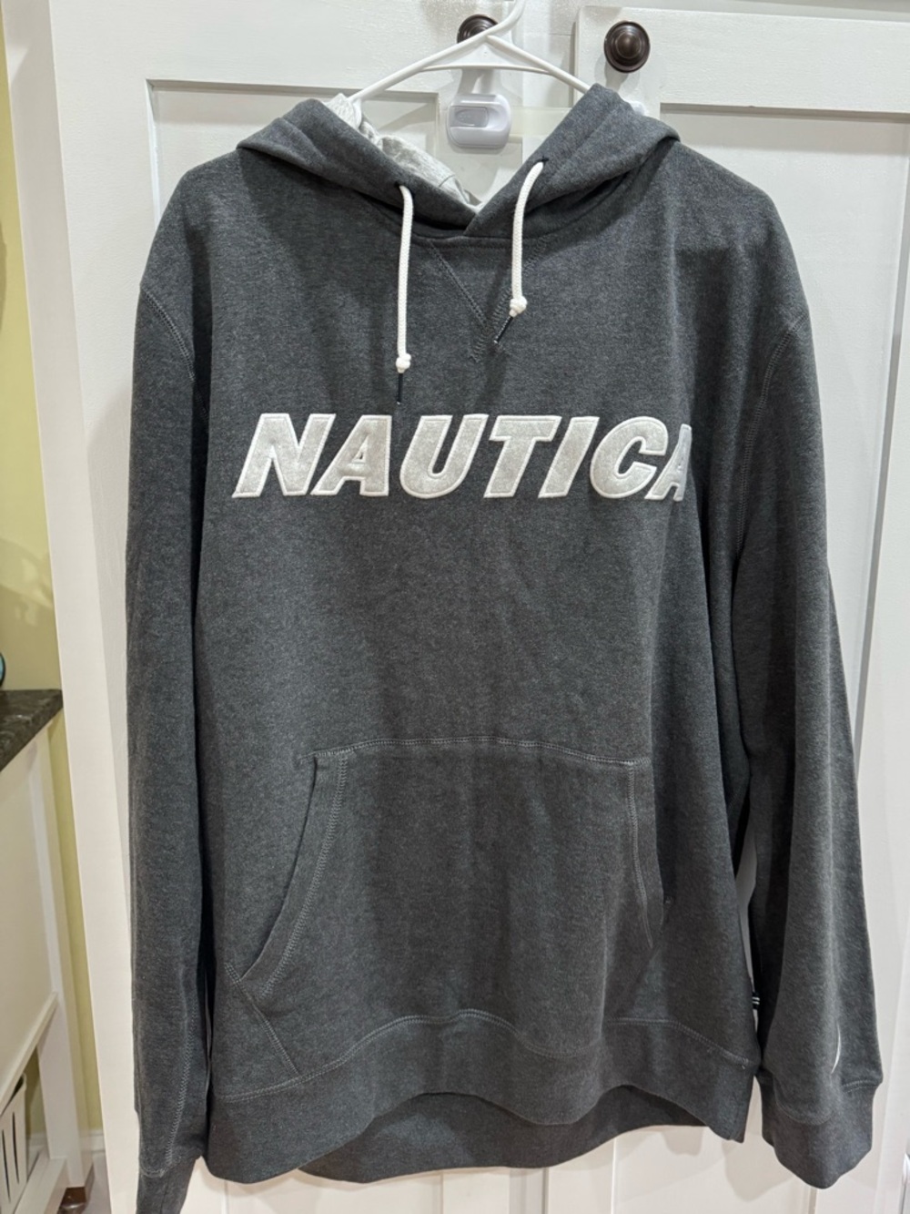 Nautica Dark Gray Logo Hooded Sweatshirt